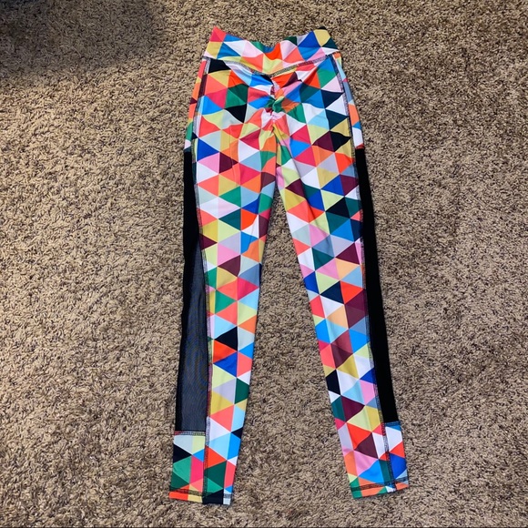 Jed North Colorful Geometric Print Leggings Ruched Butt Women’s Size XS - Picture 6 of 9